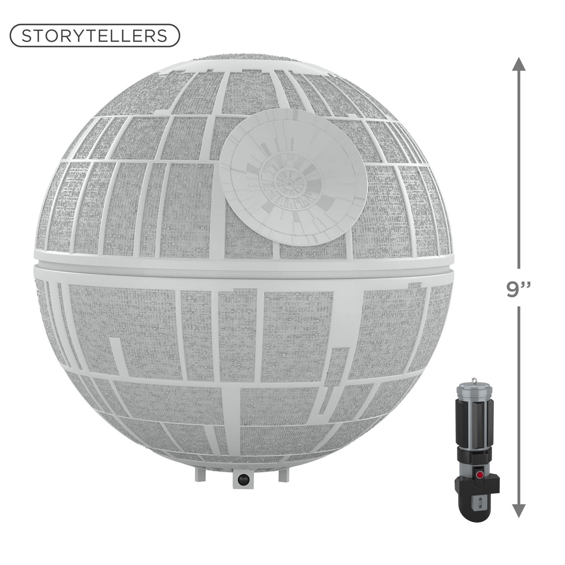 Hallmark QFM3362 Star Wars: A Hope Collection Death Star Musical Tree Topper With Light 2021