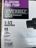 everbilt 1.5 hp 230v pool pump - black (spp15002)