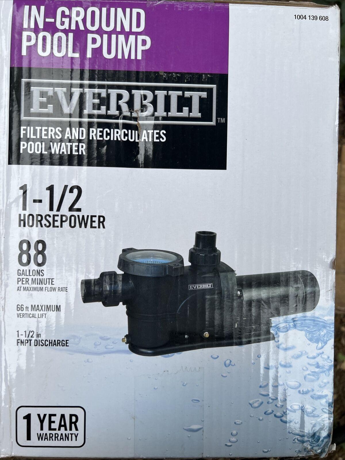 everbilt 1.5 hp 230v pool pump - black (spp15002)