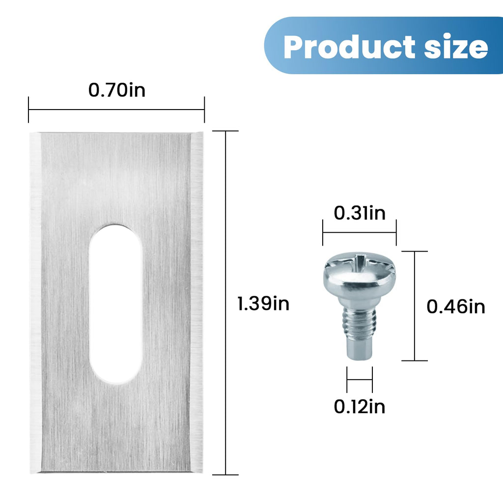 6pcs 595084411 for  Automower Blade Replacement, for  Endurance Automower Blades Compatible with  All Models Robotic Lawn Mowers | Carbon Steel | Silver