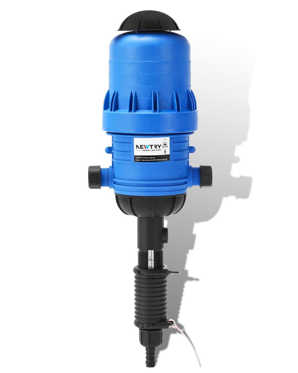 newtry 0.4%~4% adjustable fertilizer injector water powered chemical liquid doser dispenser 4.4~660.43 gallons/h drip irrigation injector dosing pump for industry garden hose livestock (0.4% -4%)
