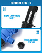 newtry 0.4%~4% adjustable fertilizer injector water powered chemical liquid doser dispenser 4.4~660.43 gallons/h drip irrigation injector dosing pump for industry garden hose livestock (0.4% -4%)