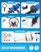 newtry 0.4%~4% adjustable fertilizer injector water powered chemical liquid doser dispenser 4.4~660.43 gallons/h drip irrigation injector dosing pump for industry garden hose livestock (0.4% -4%)