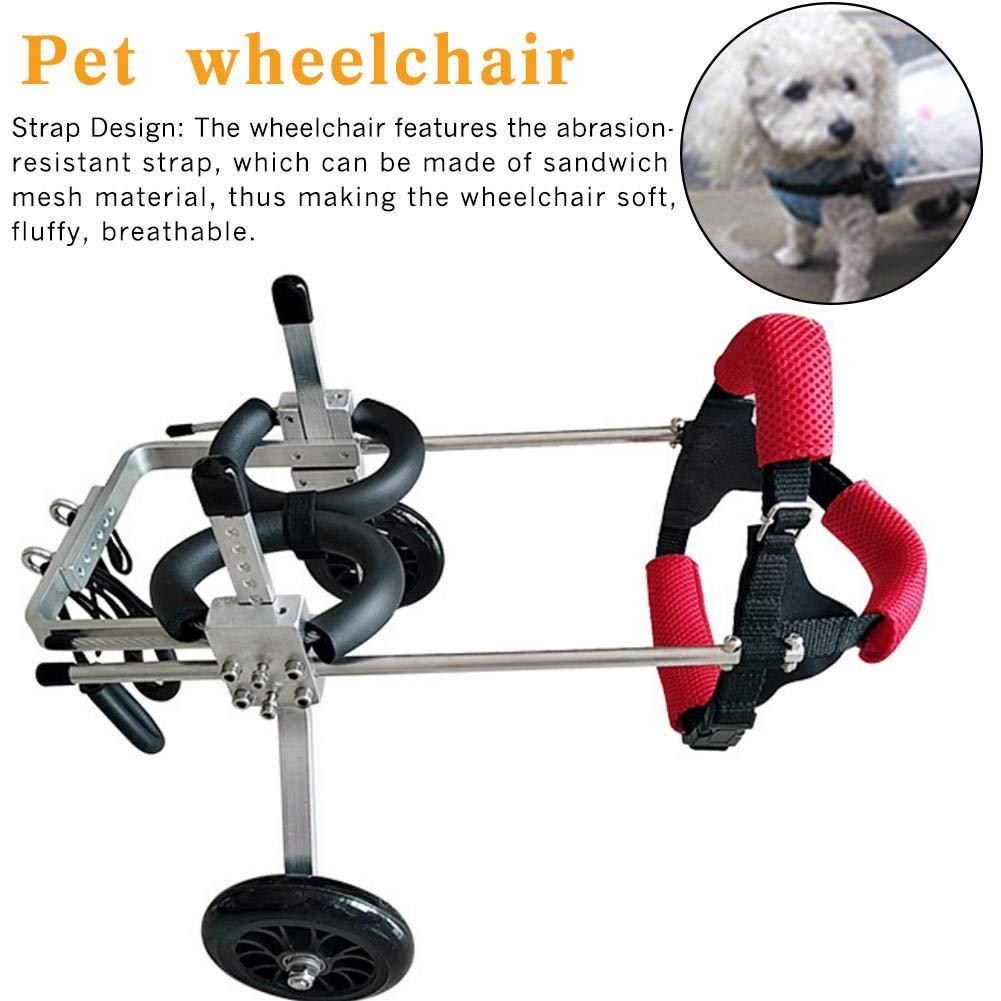 etateta Adjustable Dog Wheelchair for Back Legs,Hind Legs Auxiliary Pet Wheelchair,Soft Comfortable Dog Wheelchair for Small/Medium/LarDog