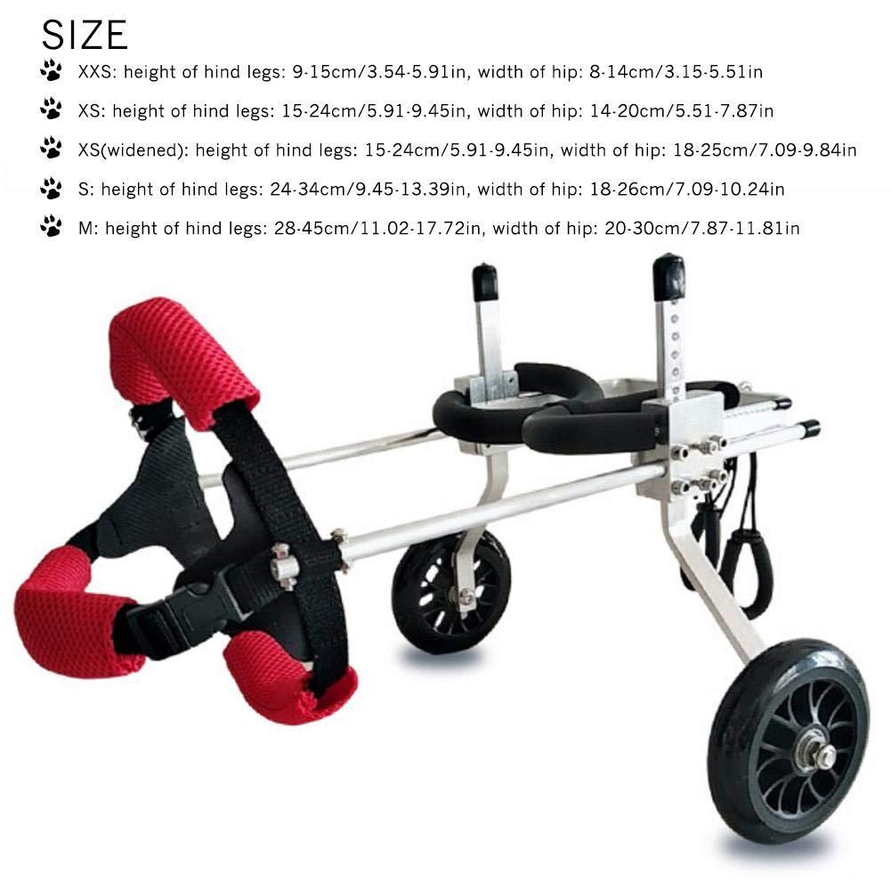 etateta Adjustable Dog Wheelchair for Back Legs,Hind Legs Auxiliary Pet Wheelchair,Soft Comfortable Dog Wheelchair for Small/Medium/LarDog