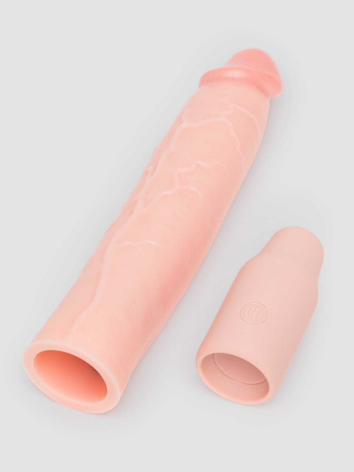 Fantasy X-Tensions 3 Extra Inches Extra Girthy Remote Control Silicone Penis Extender, Flesh Pink