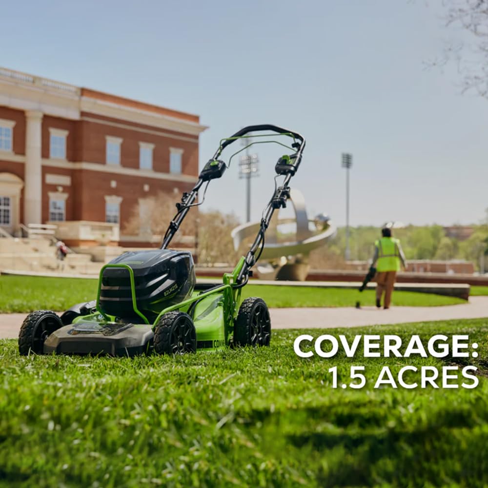 82V 21" Self-Propelled Lawn Mower, 8.0Ah Battery + Dual Port Charger