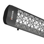 Innova-6000 watt electric infrared dual element heater 277 Black 208 Volt-Outdoor Wall Mount Electric Heater-EF60277B4