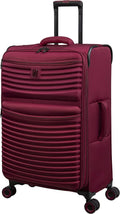 Precursor 28" Softside Checked 8 Wheel Expandable Spinner, Dark Red