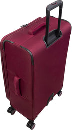 Precursor 28" Softside Checked 8 Wheel Expandable Spinner, Dark Red