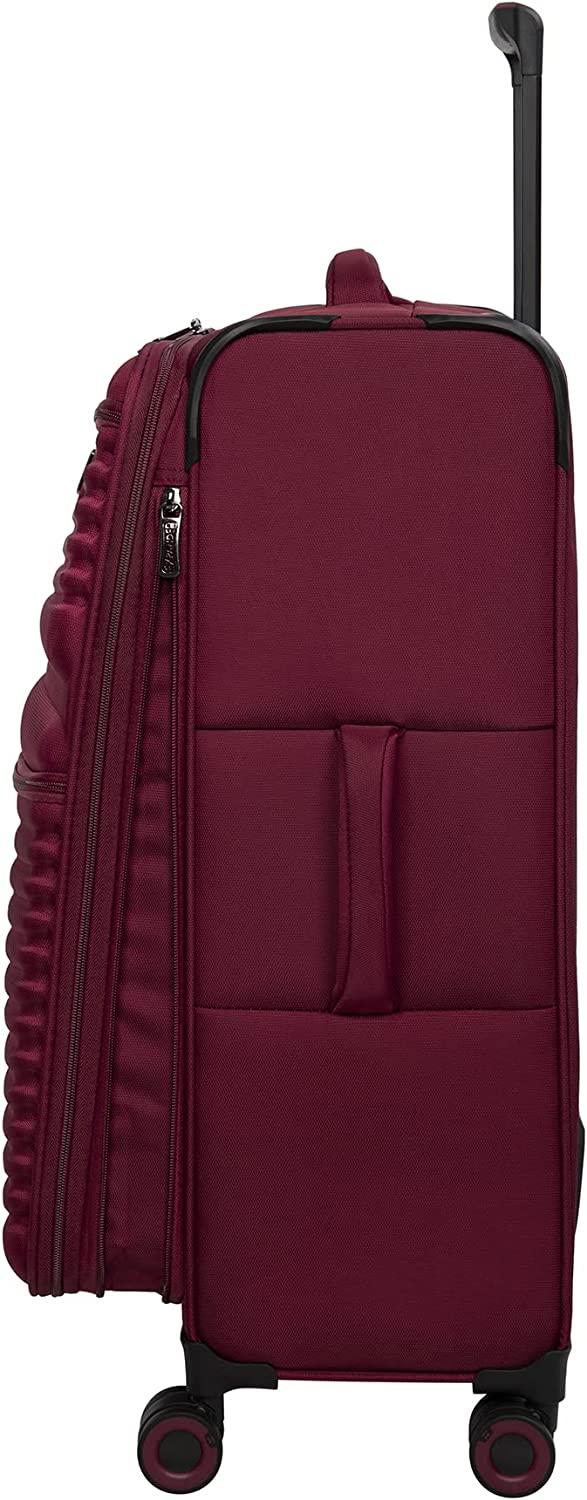 Precursor 28" Softside Checked 8 Wheel Expandable Spinner, Dark Red
