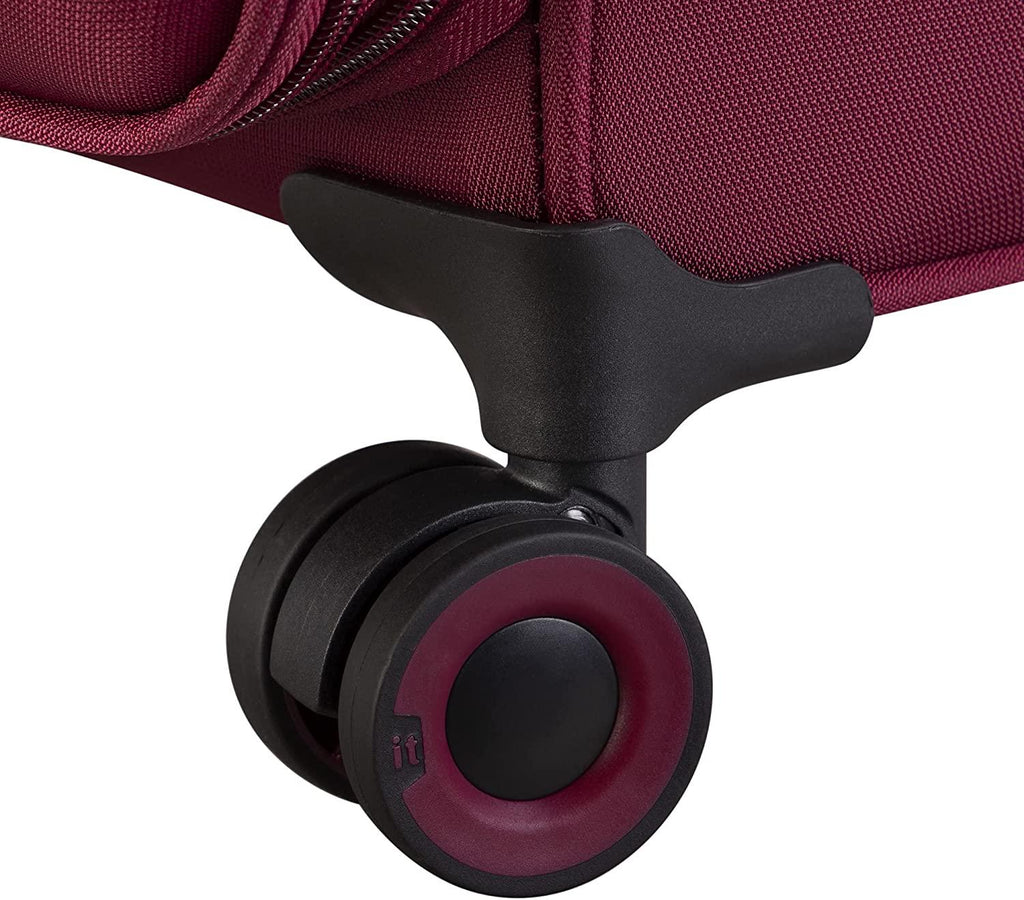 Precursor 28" Softside Checked 8 Wheel Expandable Spinner, Dark Red