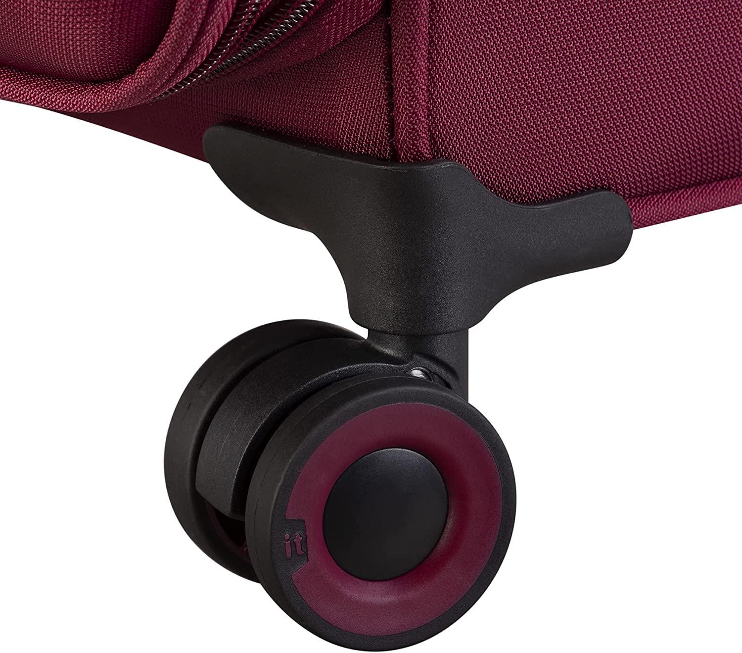 Precursor 28" Softside Checked 8 Wheel Expandable Spinner, Dark Red