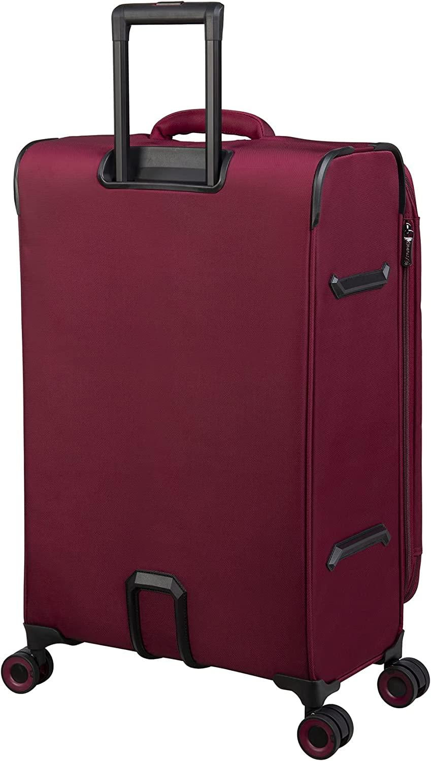 Precursor 28" Softside Checked 8 Wheel Expandable Spinner, Dark Red