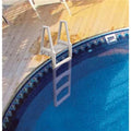 Confer Plastics In-Pool Economy Vinyl Resin Above-Ground Pool Ladder - Gray