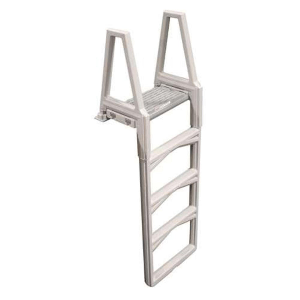 Confer Plastics In-Pool Economy Vinyl Resin Above-Ground Pool Ladder - Gray