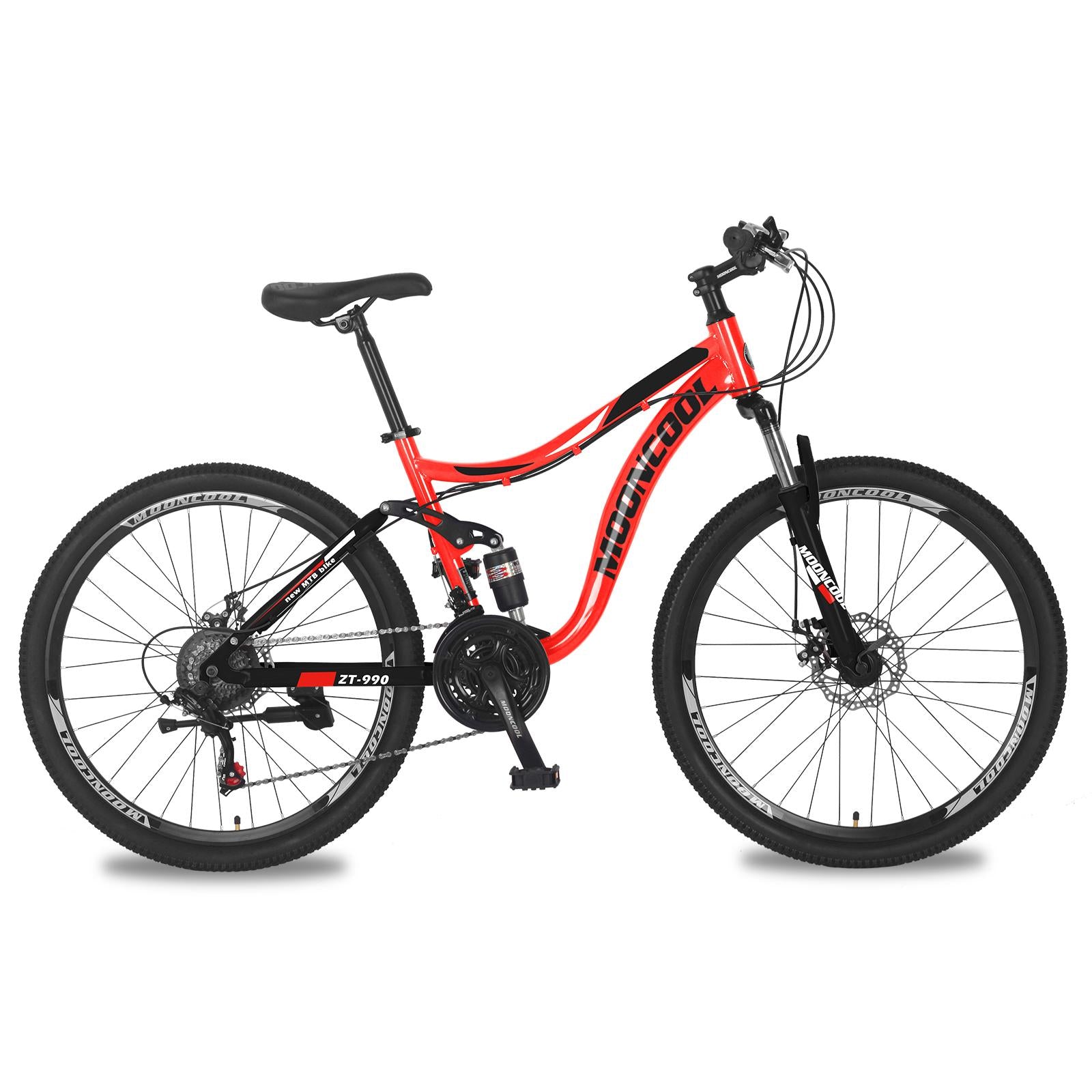 Lilypelle 26 in Mountain Bike 21 Speed Bicycle Full Suspension MTB Bikes