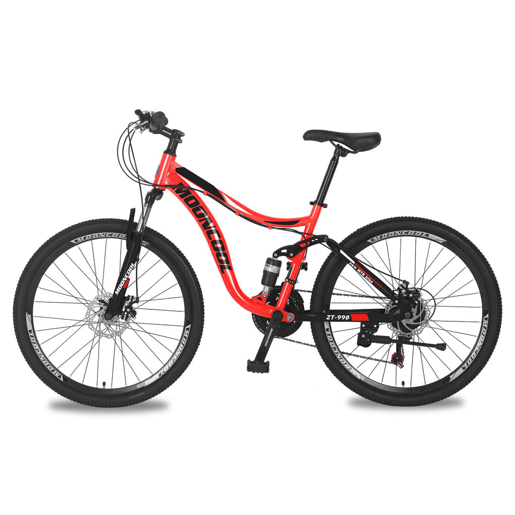 Lilypelle 26 in Mountain Bike 21 Speed Bicycle Full Suspension MTB Bikes