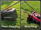 Corded Electric Lawn Mower 14-Inch 12.5AMP with Adjustable Handle Height, 6 Cutting Heights, 10-Gallon Collection Bag 2026 Version