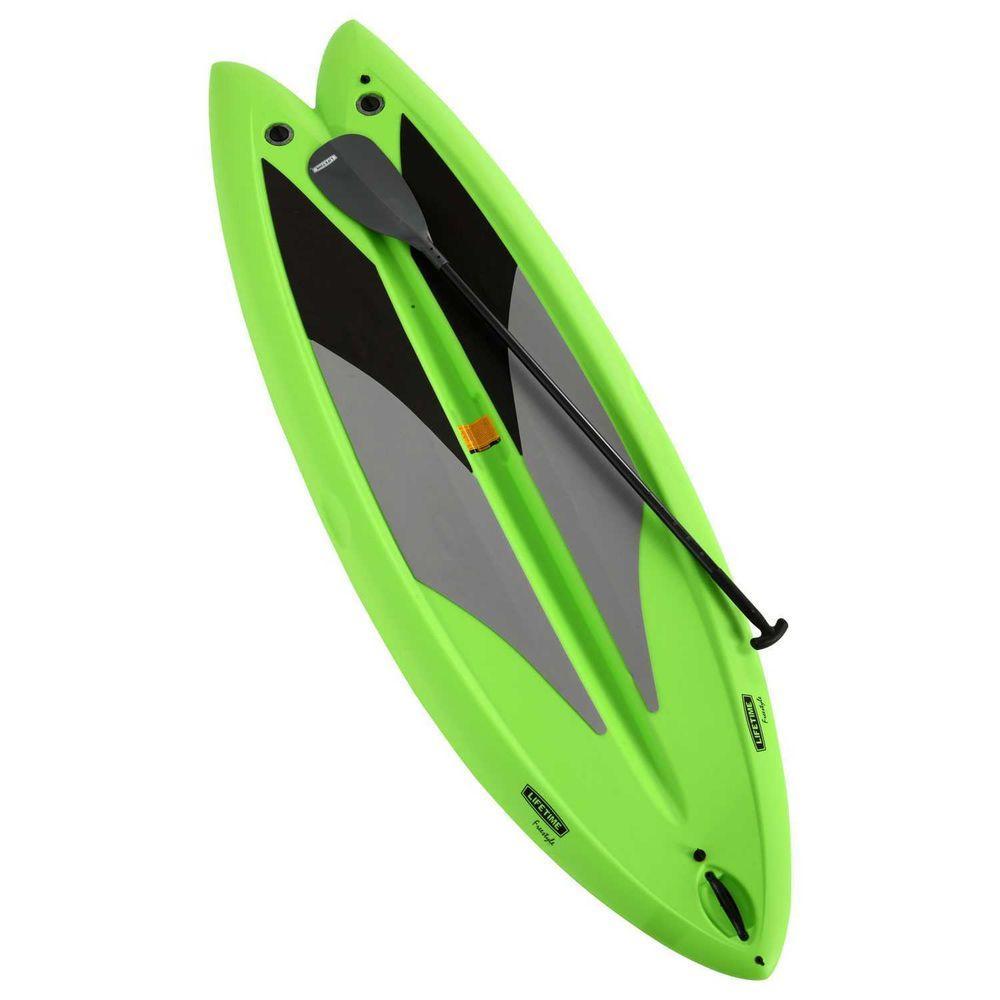 Green Freestyle Paddleboard with Paddle