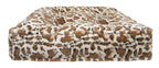 BESSIE AND BARNIE Giraffe Ultra Plush  Fur Luxury Durable Sicilian Rectangle Pet/Dog Bed