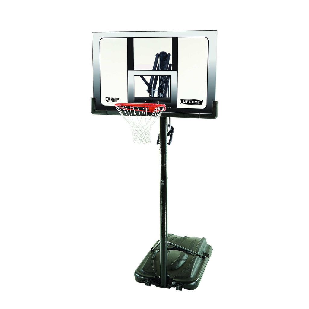 Lifetime 52 In. Shatterproof Portable Infinite Adjustable Basketball System, 71286