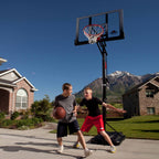 Lifetime 52 In. Shatterproof Portable Infinite Adjustable Basketball System, 71286