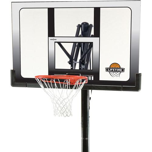 Lifetime 52 In. Shatterproof Portable Infinite Adjustable Basketball System, 71286