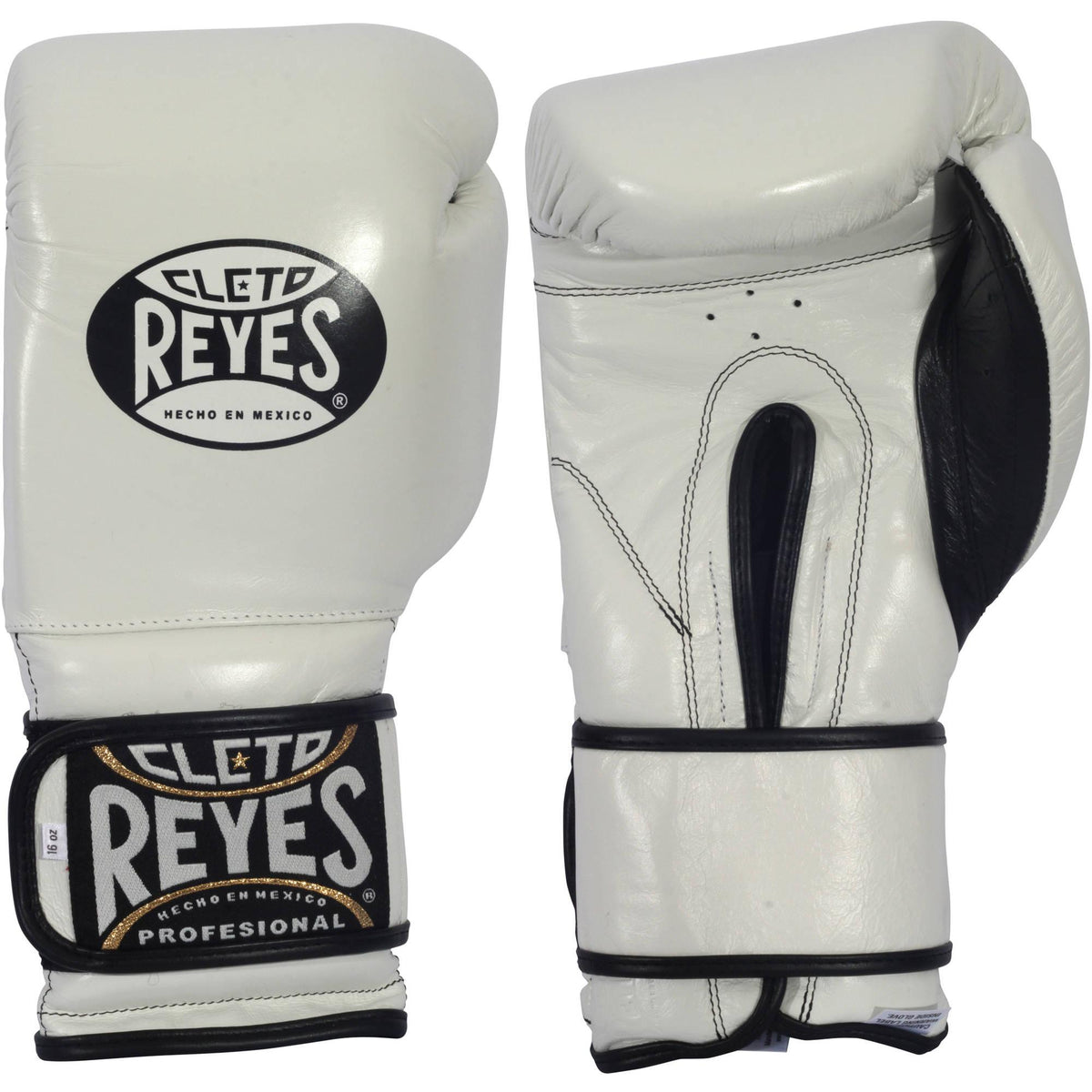 Cleto Reyes Hook &amp; Loop Training Gloves 14 oz White
