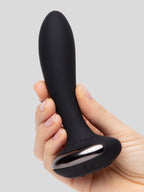 Hot Octopuss Flexible Base Remote Control Silicone Vibrating Butt Plug, Black