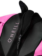 ONeill Wetsuits Youth Reactor-2 2mm Back Zip Short Sleeve Spring Wetsuit, Black/Berry, 6