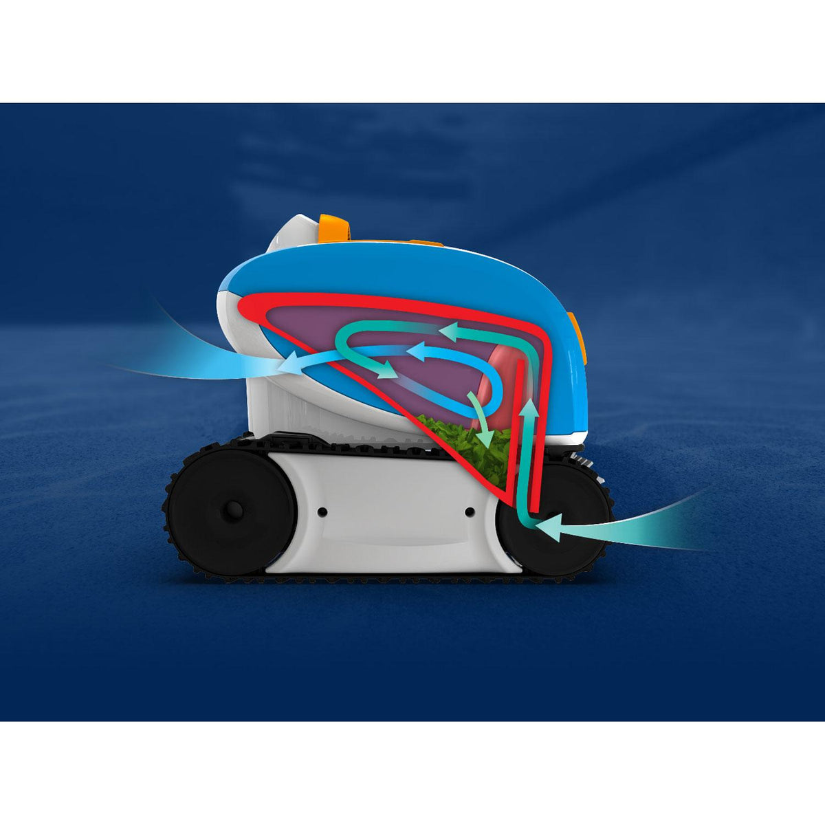 Aqua Products SOLIG Sol Automatic Robotic Pool Cleaner Sweeper with 1 Touch Operation and EZ Clean Basket for Small In Ground