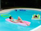 The Pool Supply Shop 68" Bubble Aqua Cloud Pink Oversized Floating Mattress