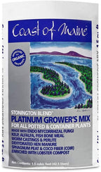 coast of maine cmsbo15 stonington blend organic growers mix with all natural oceanic ingredients for planters and pots, 1.5 cubic feet (2 pack)
