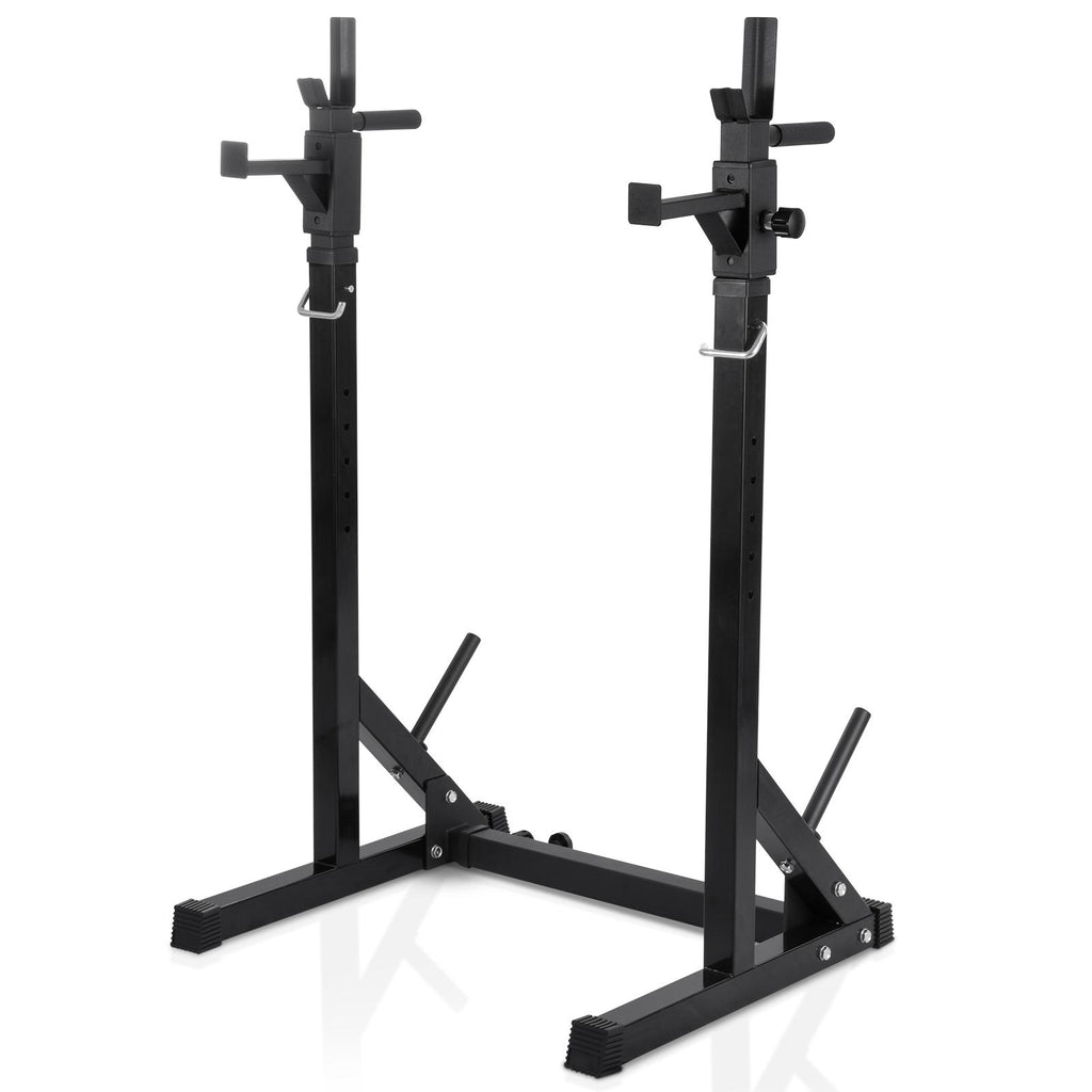 ankishi Barbell Rack Squat Stand Adjustable Bench Press Rack 550LBS Max Load Multi-Function Weight Lifting Home Gym Fitness