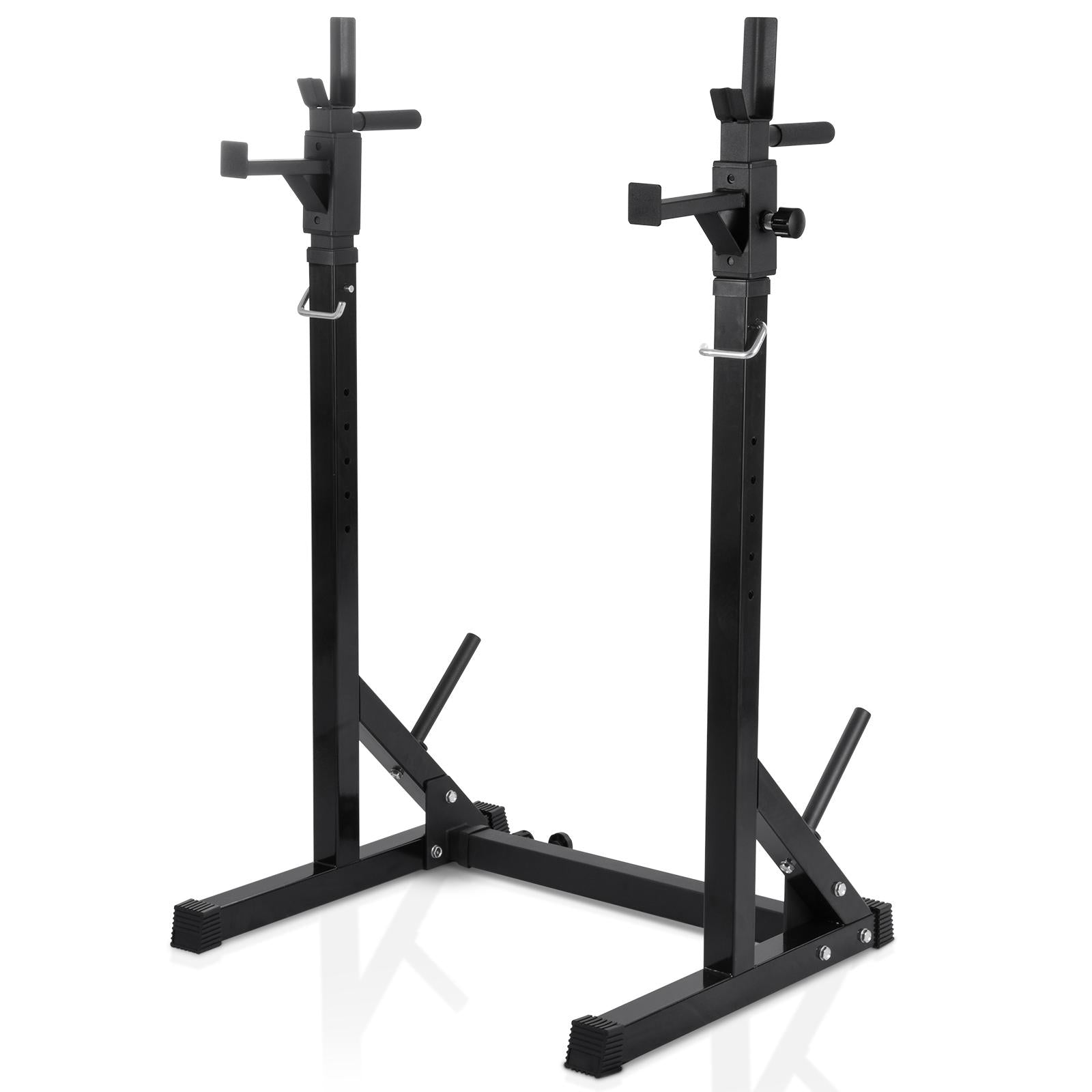 ankishi Barbell Rack Squat Stand Adjustable Bench Press Rack 550LBS Max Load Multi-Function Weight Lifting Home Gym Fitness