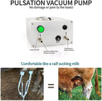 xiuli milking machine for goats cows, pulsation vacuum pump milker, milking supplies w/stainless steel bucket, portable suction machine for jerseys, nigerian dwarfs, nubian mix
