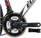 Eurobike XC550 Road Bike 21 Speed 49 cm Frame 700C K Wheels Road Bicycle Dual Disc Brake Bicycle Black White