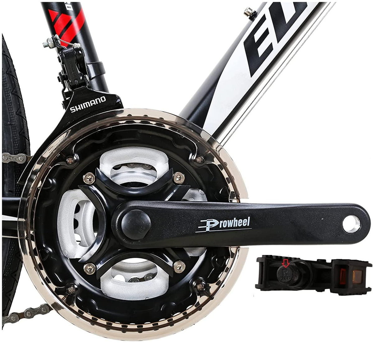 Eurobike XC550 Road Bike 21 Speed 49 cm Frame 700C K Wheels Road Bicycle Dual Disc Brake Bicycle Black White