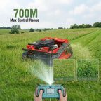Remote Control Lawn Mower, 20 Inch Cutting Width, Adjustable Height 0.79-5.9 Inches, Track ,All-Terrain for Steep Slopes Tall Grass LarLawns