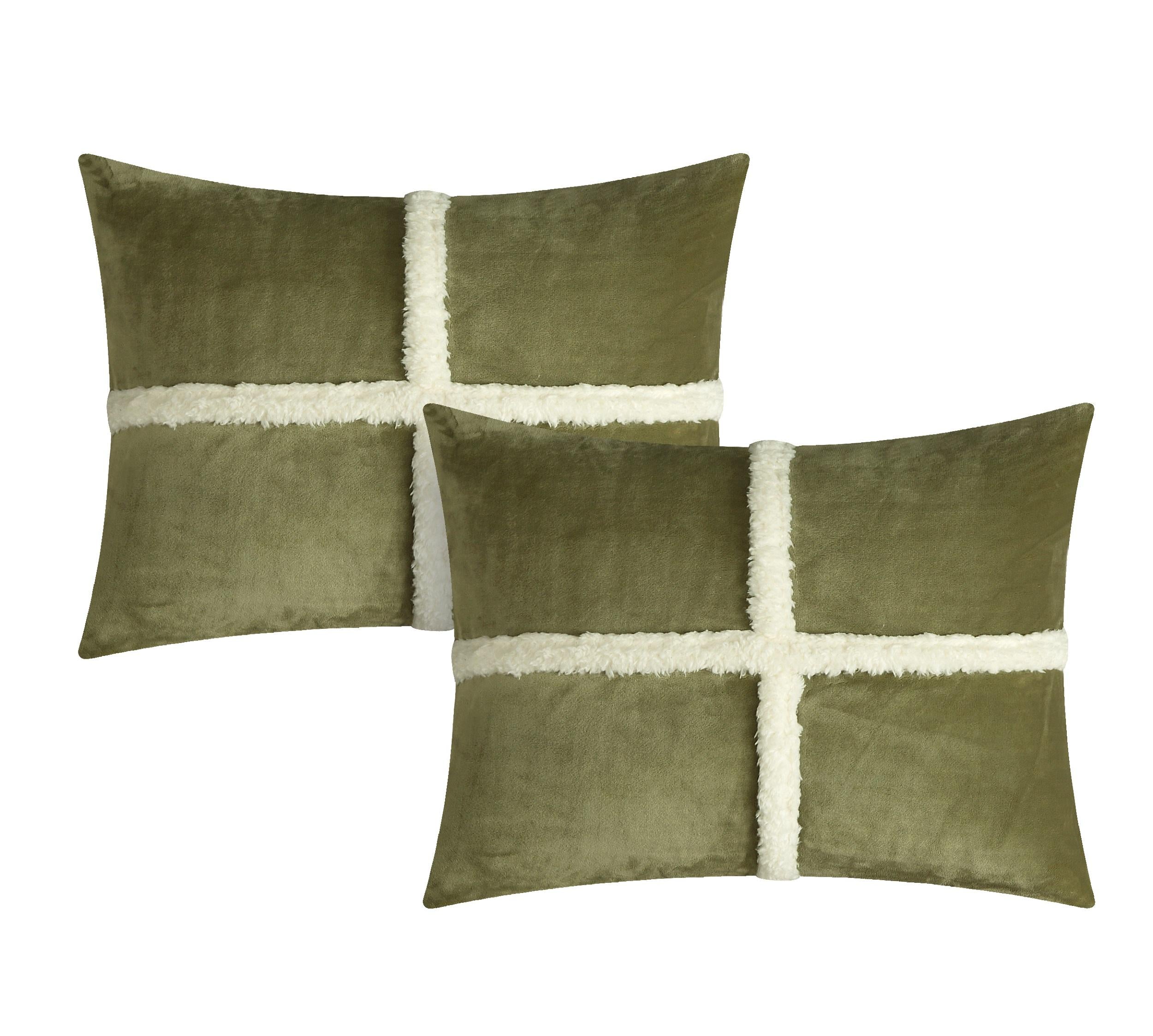 Chic Home Chiron 7-Piece Solid Comforter Set, King, Green