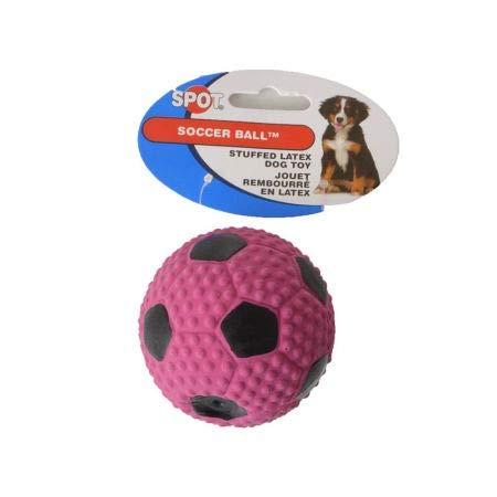 Spot Socer Ball Stuffed Latex Dog Toy (42 Pack)
