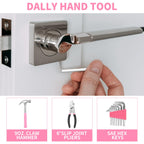 39-Piece Pink Household Tool Set for Women with StoraBox | All Purpose Hand Tool Kit, Small Tool Kit, for Home Garage, Office, ColleDorm, Daily DIY Repairs, Household Use
