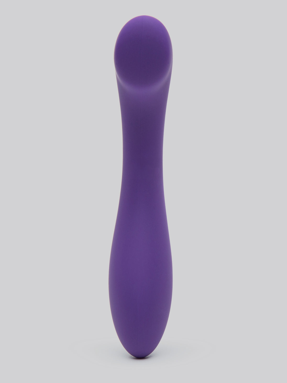 Desire Luxury Weighted Curved Silicone Dildo, Purple