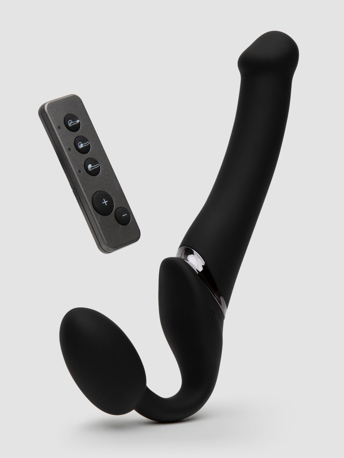 Strap-On-Me Remote Control Vibrating Strapless Strap-On, Black