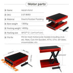 Wide Deck Scissor Lift Jack Crank Stand 1100 lbs Universal For Motorcycles ATVs