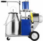 popsport electric milking machine 110v 1440 rpm portable milking machine with 25l 304 stainless steel bucket milking machine only for farm cows (milking machine)