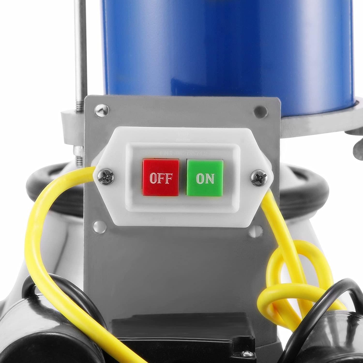 popsport electric milking machine 110v 1440 rpm portable milking machine with 25l 304 stainless steel bucket milking machine only for farm cows (milking machine)