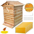 auto flow bee hive,beehive boxes with 7 pcs auto beehive frame,wooden beekeeping house,food grade bpa free(beehive frame+wooden box)