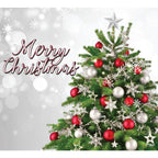 7 ft. x 8 ft. Merry Christmas Tree -Christmas Garage Door Decor Mural for Single Car Garage